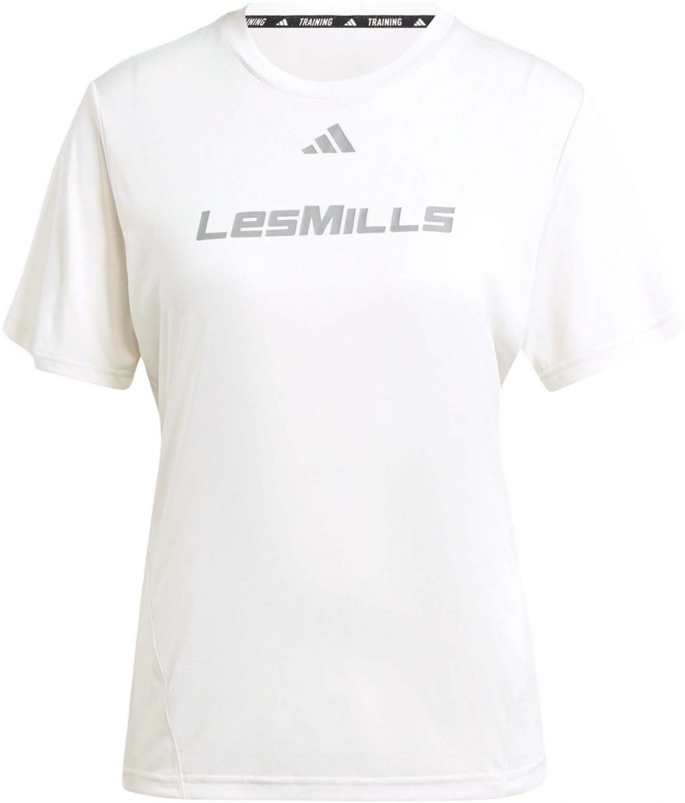 ADIDAS PERFORMANCE Funkčné tričko 'Les Mills'  sivá / biela