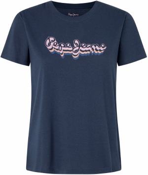 Pepe Jeans Tričko 'Enara'  námornícka modrá / pastelovo oranžová / ružová / biela