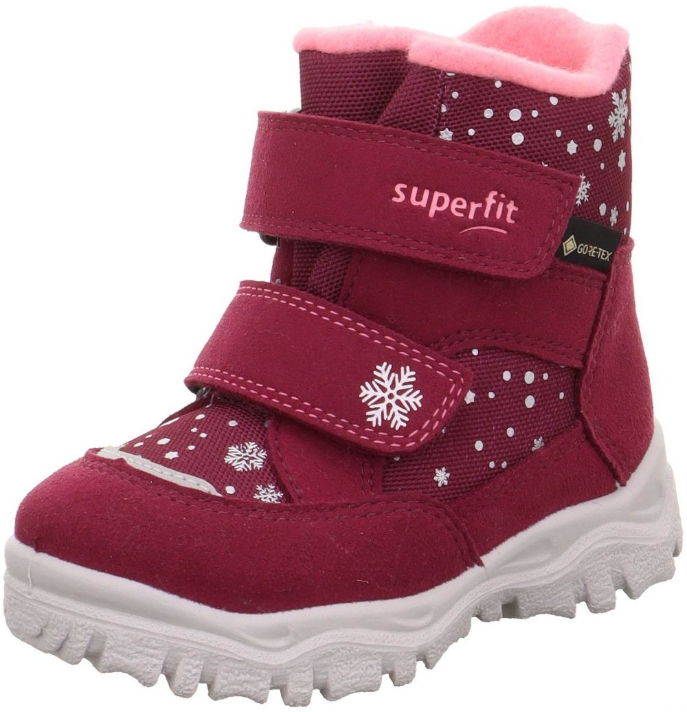 SUPERFIT Snehule 'Husky 1'  karmínovo červená / biela