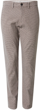 SELECTED Chino nohavice  krémová / čokoládová / čierna