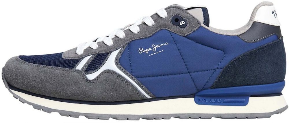 Pepe Jeans Nízke tenisky 'Brit'  modrá / tmavomodrá / sivá / biela