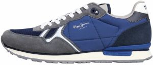 Pepe Jeans Nízke tenisky 'Brit'  modrá / tmavomodrá / sivá / biela