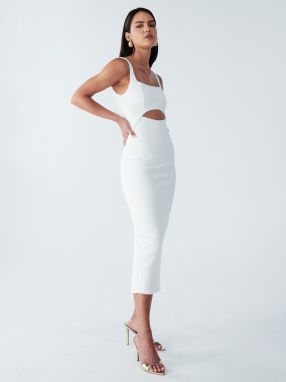 BWLDR Šaty 'ADI MIDI DRESS'  biela