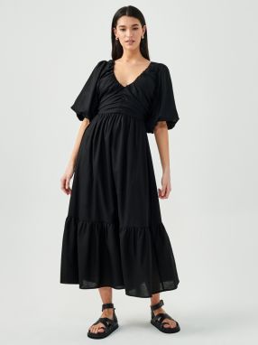 St MRLO Šaty 'LUCA TIERED DRESS'  čierna