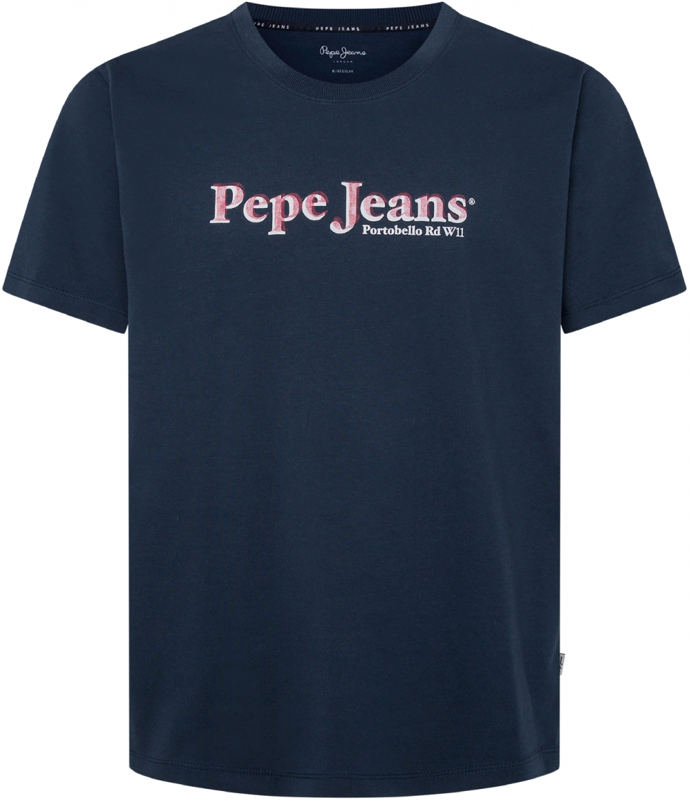 Pepe Jeans Tričko 'Somers'  námornícka modrá / ružová / biela