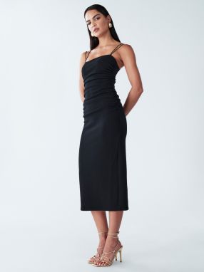 BWLDR Šaty 'RYETTE MIDI DRESS'  čierna