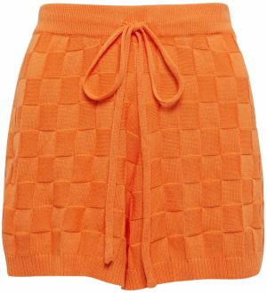Sável Nohavice 'COLBY KNIT SHORTS'  oranžová