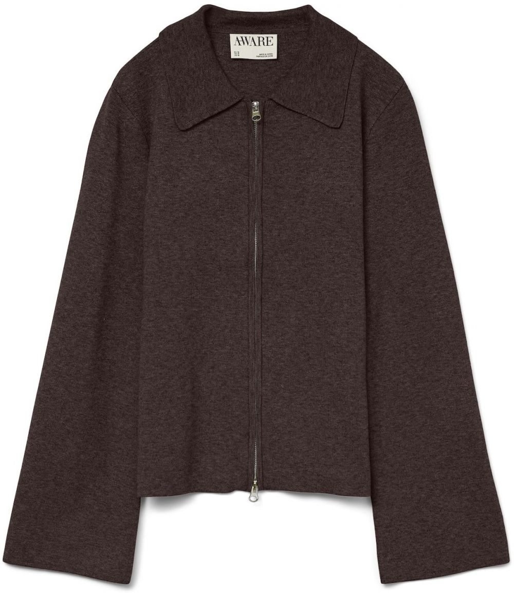 VERO MODA Kardigán 'VMHanna'  hnedá melírovaná