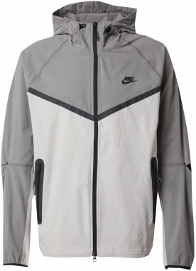 Nike Sportswear Prechodná bunda  sivá / svetlosivá