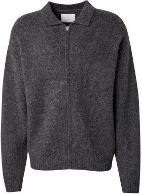 JACK & JONES Kardigán 'JPRCCFOX'  tmavosivá