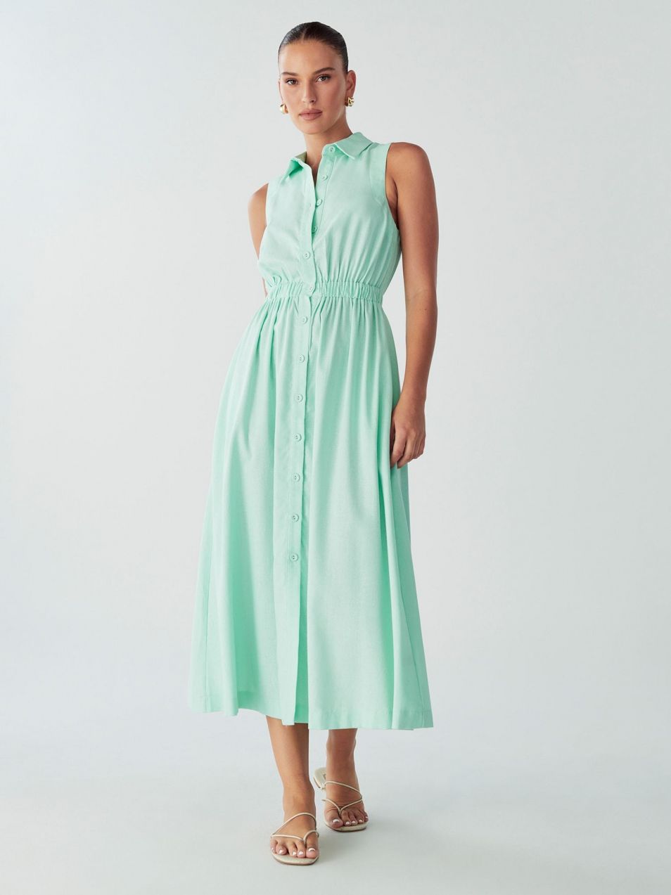 Willa Košeľové šaty 'LINA DRESS'  mätová