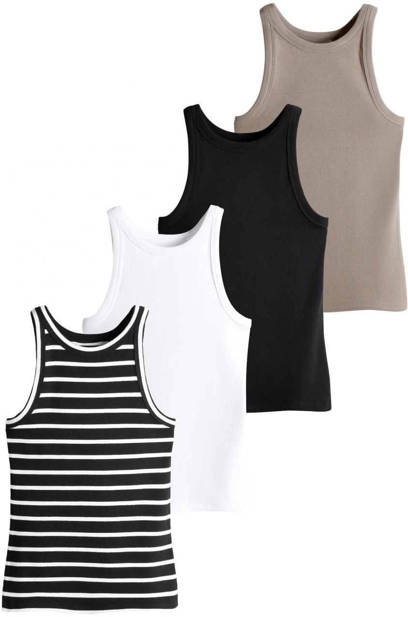 The Set Top  brokátová / čierna / biela