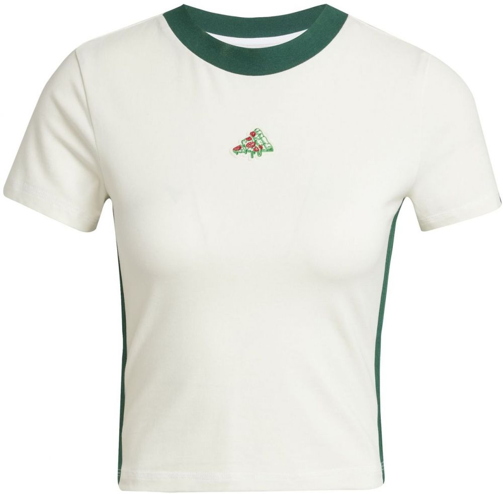 ADIDAS SPORTSWEAR Funkčné tričko 'PIZZA'  zelená / červená / biela