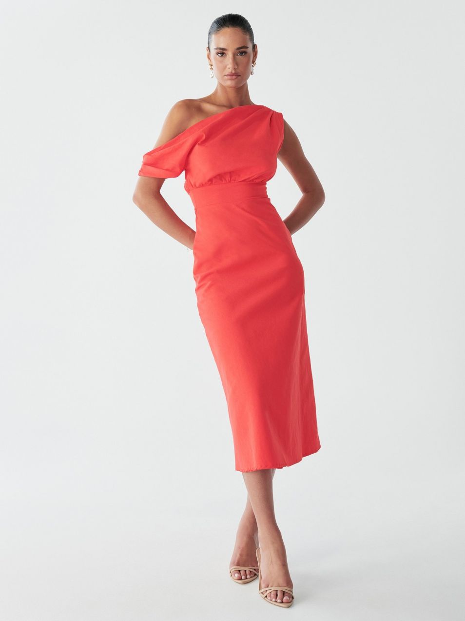 BWLDR Šaty 'SONOA MAXI DRESS'  červená