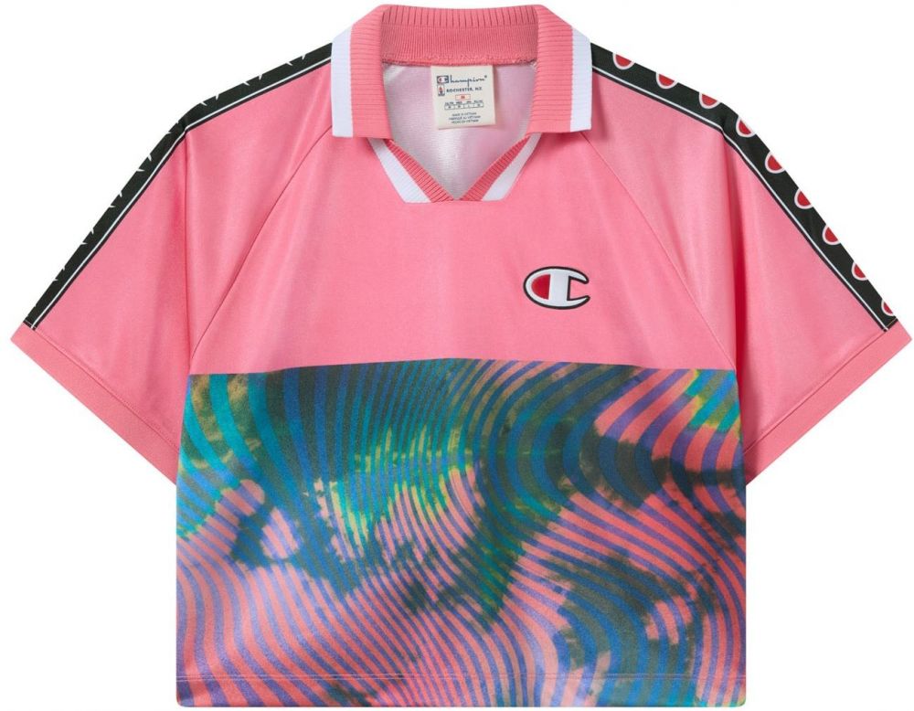 Champion Authentic Athletic Apparel Tričko  svetlomodrá / smaragdová / ružová / biela