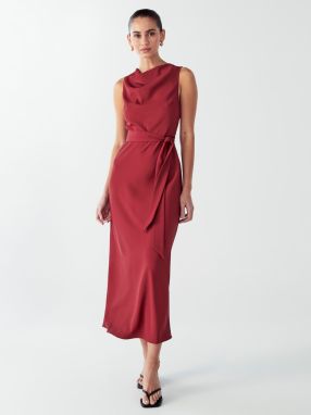 Willa Šaty 'REANE DRESS'  burgundská
