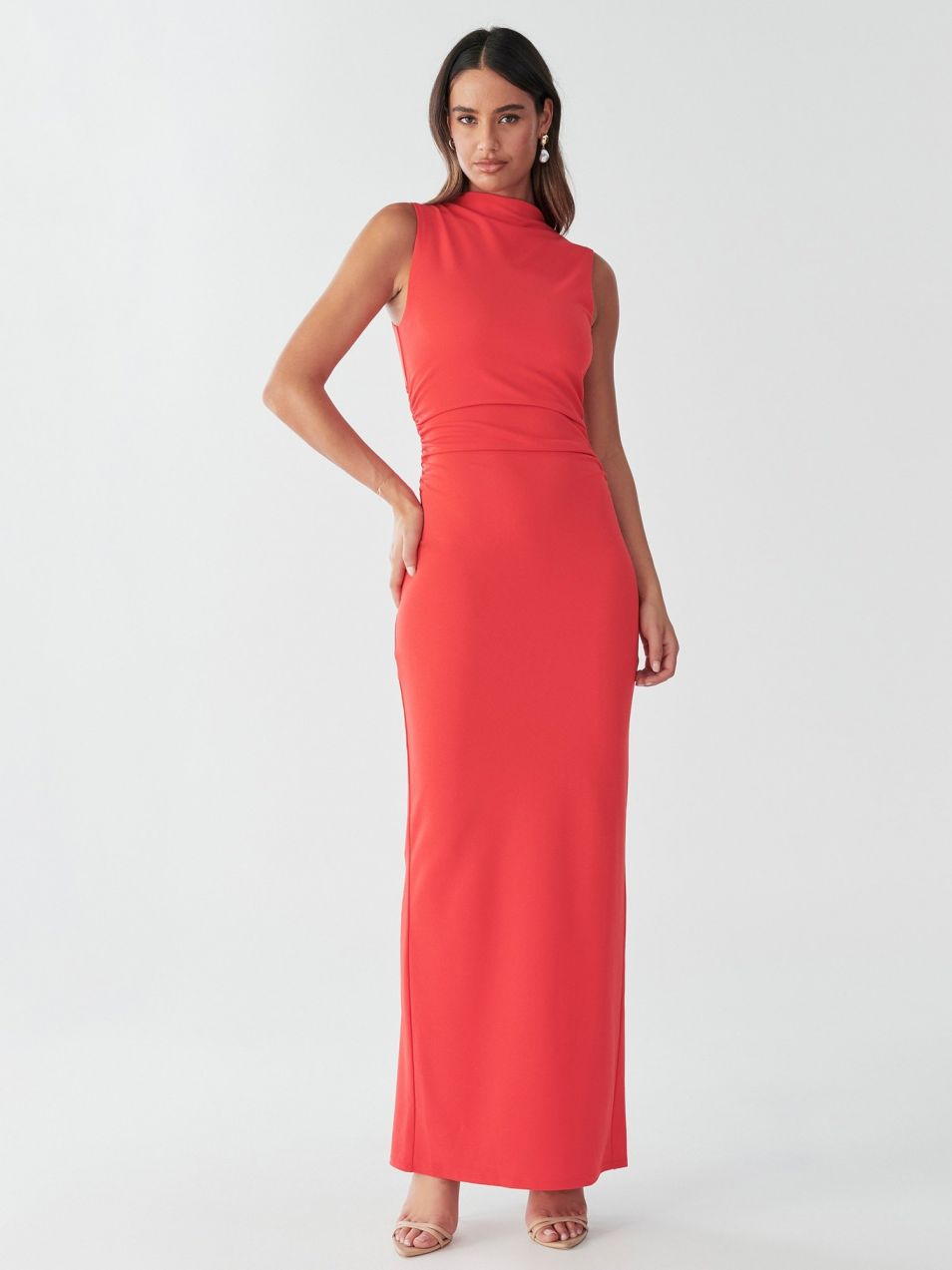 BWLDR Šaty 'LANA MAXI DRESS'  koralová