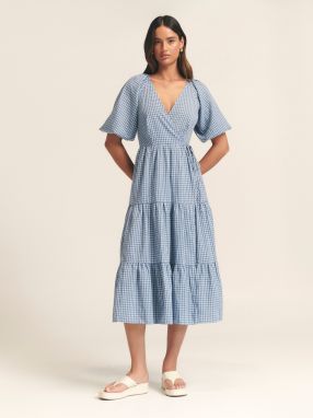 St MRLO Šaty 'CHARMED DRESS'  modrá / prírodná biela