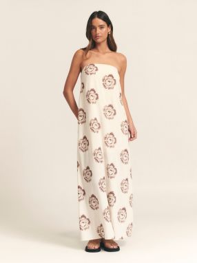 St MRLO Šaty 'CYPRESS DRESS'  béžová / hnedá