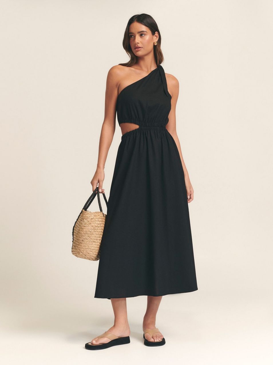 St MRLO Šaty 'AMILE MIDI DRESS'  čierna