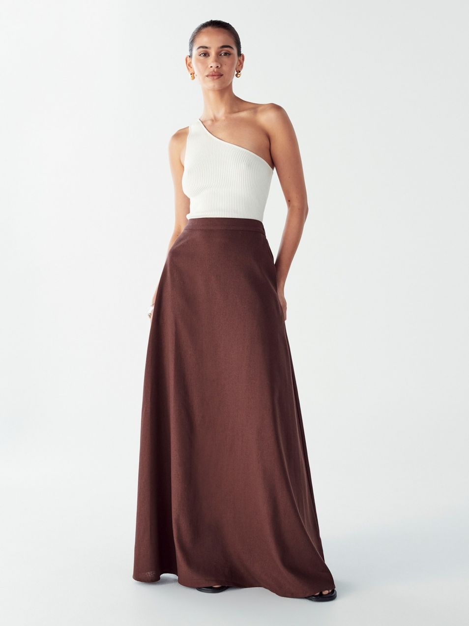 Willa Sukňa 'ISLA MAXI SKIRT'  hnedá