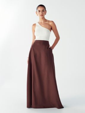 Willa Sukňa 'SARAS MAXI SKIRT'  hnedá