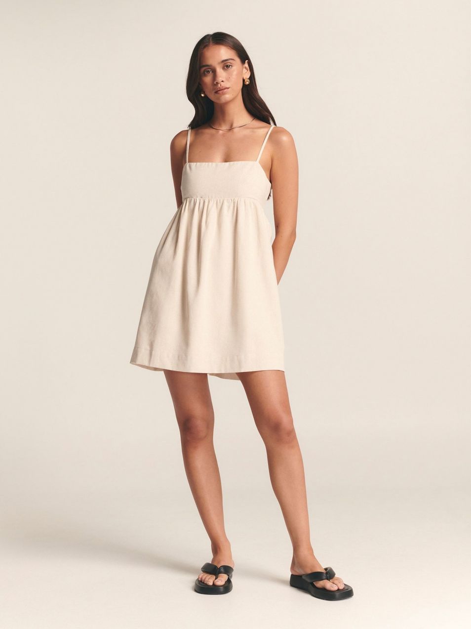 St MRLO Šaty 'ASTER MINI DRESS'  béžová