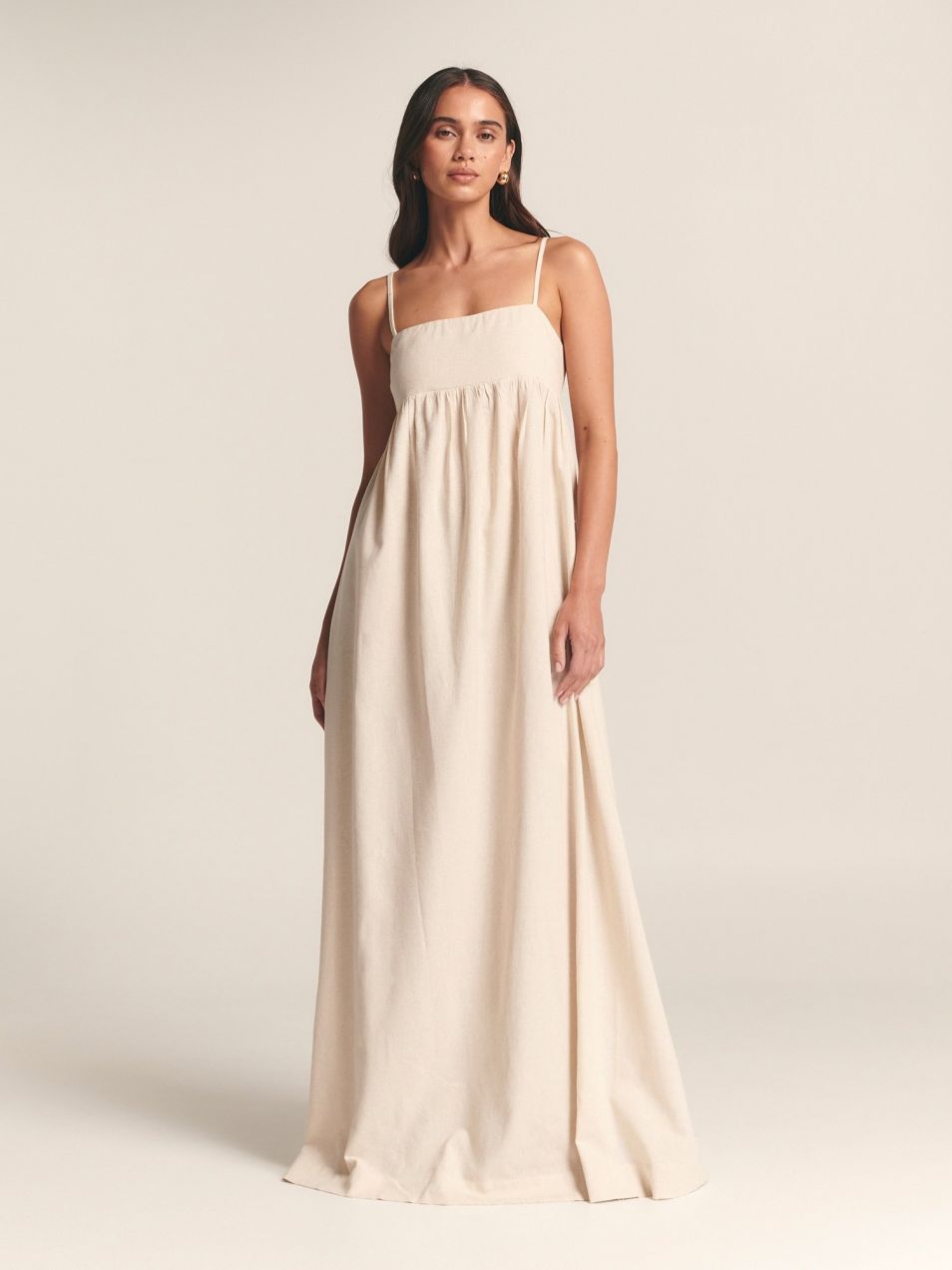 St MRLO Šaty 'ASTER MAXI DRESS'  svetlobéžová
