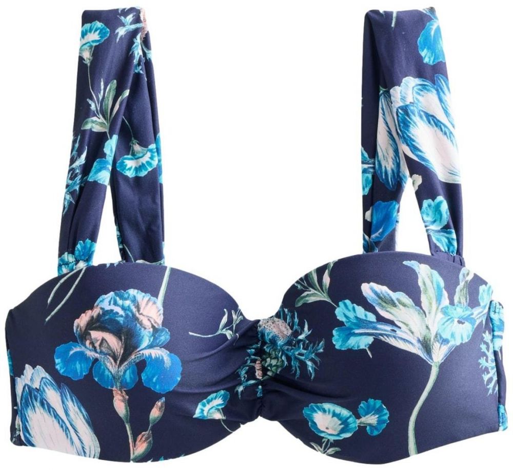 Next Bikinový top  námornícka modrá / azúrová / púdrová / biela