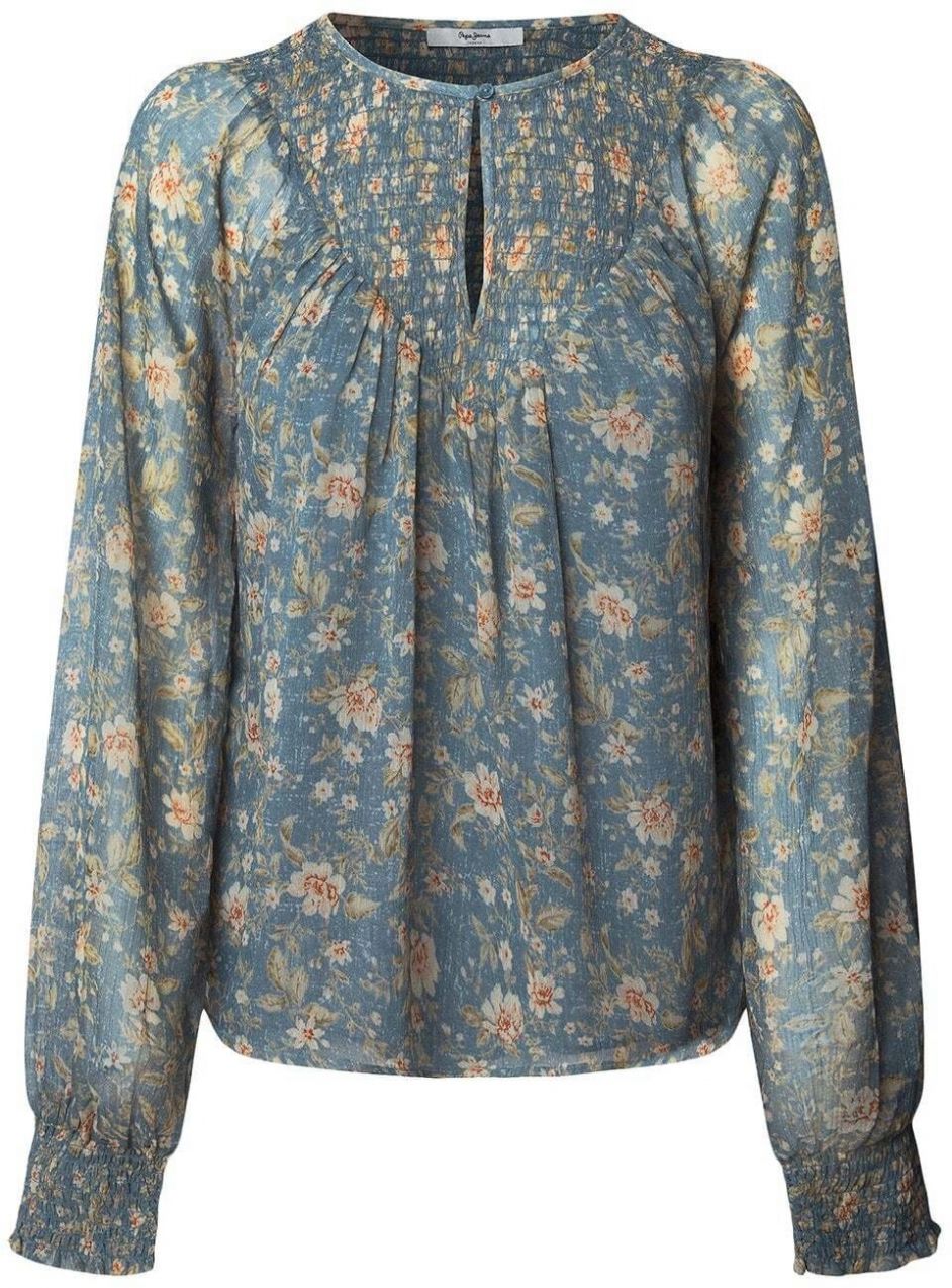 Pepe Jeans Blúzka 'Laurel'  krémová / opálová / hnedá / olivová