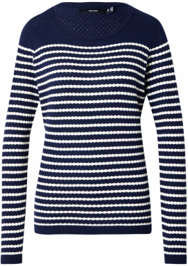 VERO MODA Sveter 'VMCARE'  modrá / biela