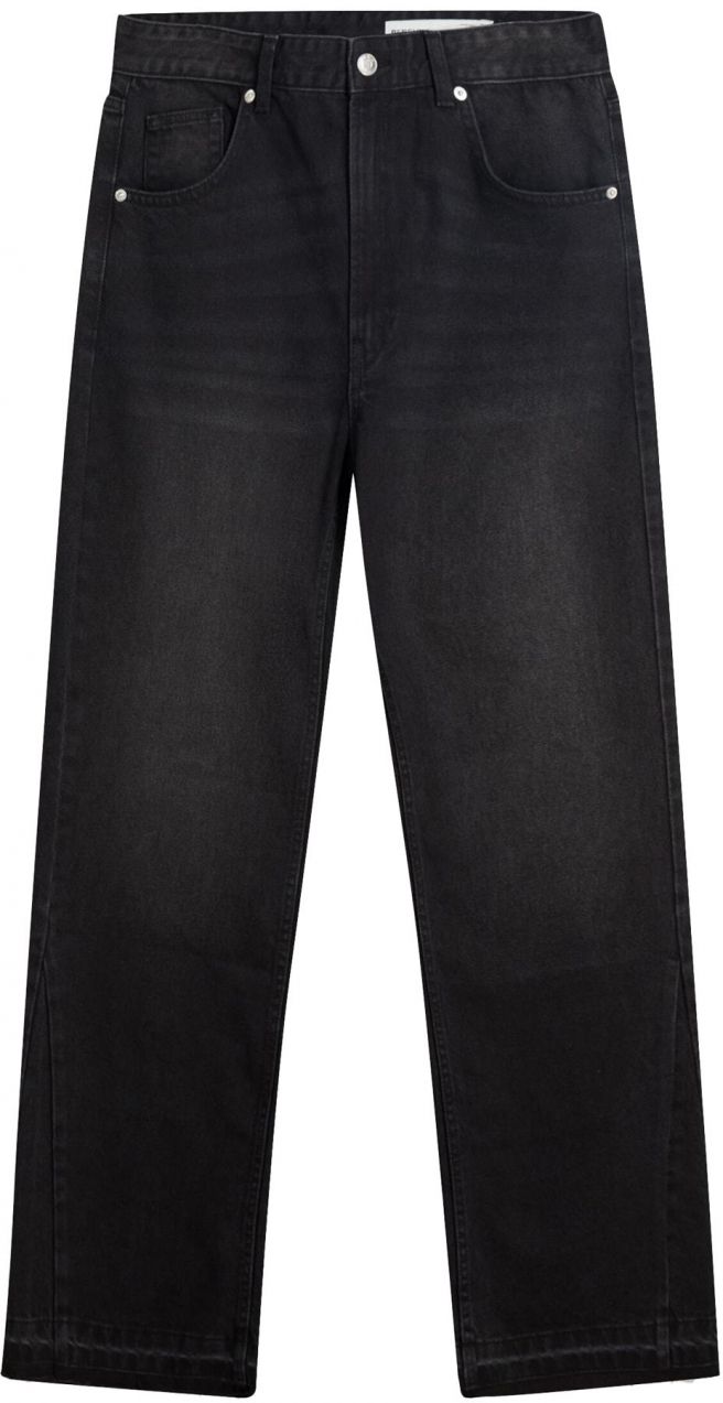 Bershka Džínsy  čierny denim