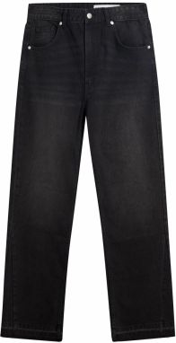 Bershka Džínsy  čierny denim