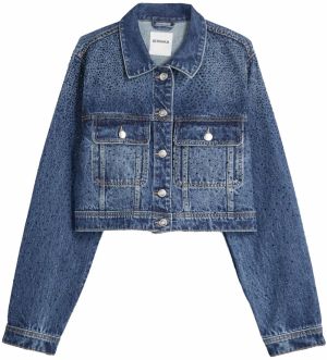 Bershka Prechodná bunda  modrá