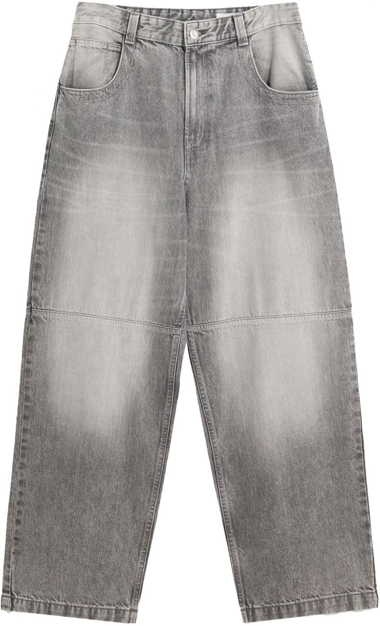 Bershka Džínsy  sivý denim
