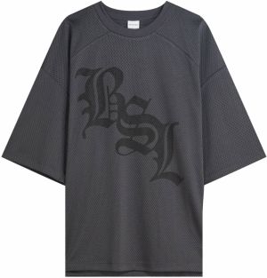 Bershka Tričko  antracitová / tmavosivá