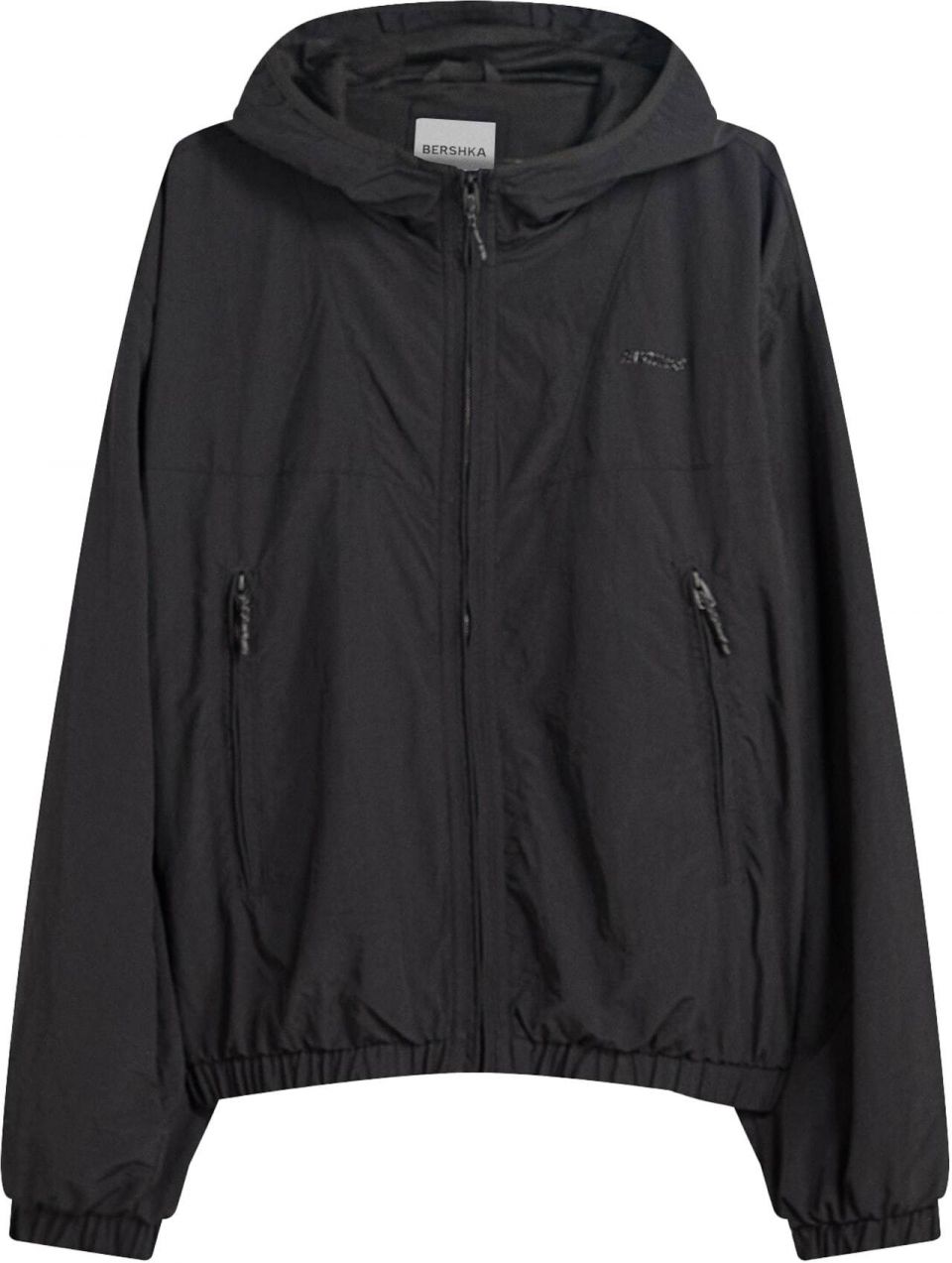 Bershka Prechodná bunda  čierna