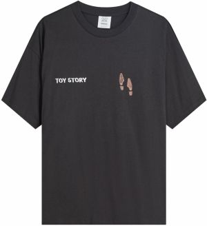 Bershka Tričko 'TOY STORY'  hnedá / žltá / tmavosivá / biela