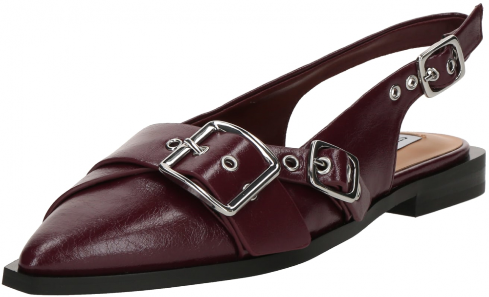 STEVE MADDEN Baleríny s ramienkom 'Grezly'  vínovo červená