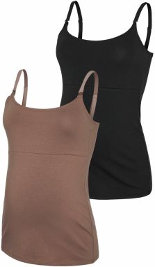 MAMALICIOUS Top 'MLKerrie'  kapučíno / čierna