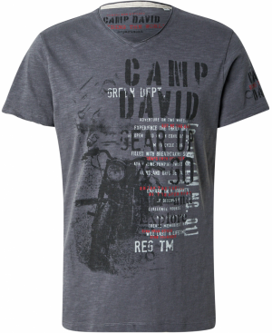 CAMP DAVID Tričko  dymovo modrá / antracitová