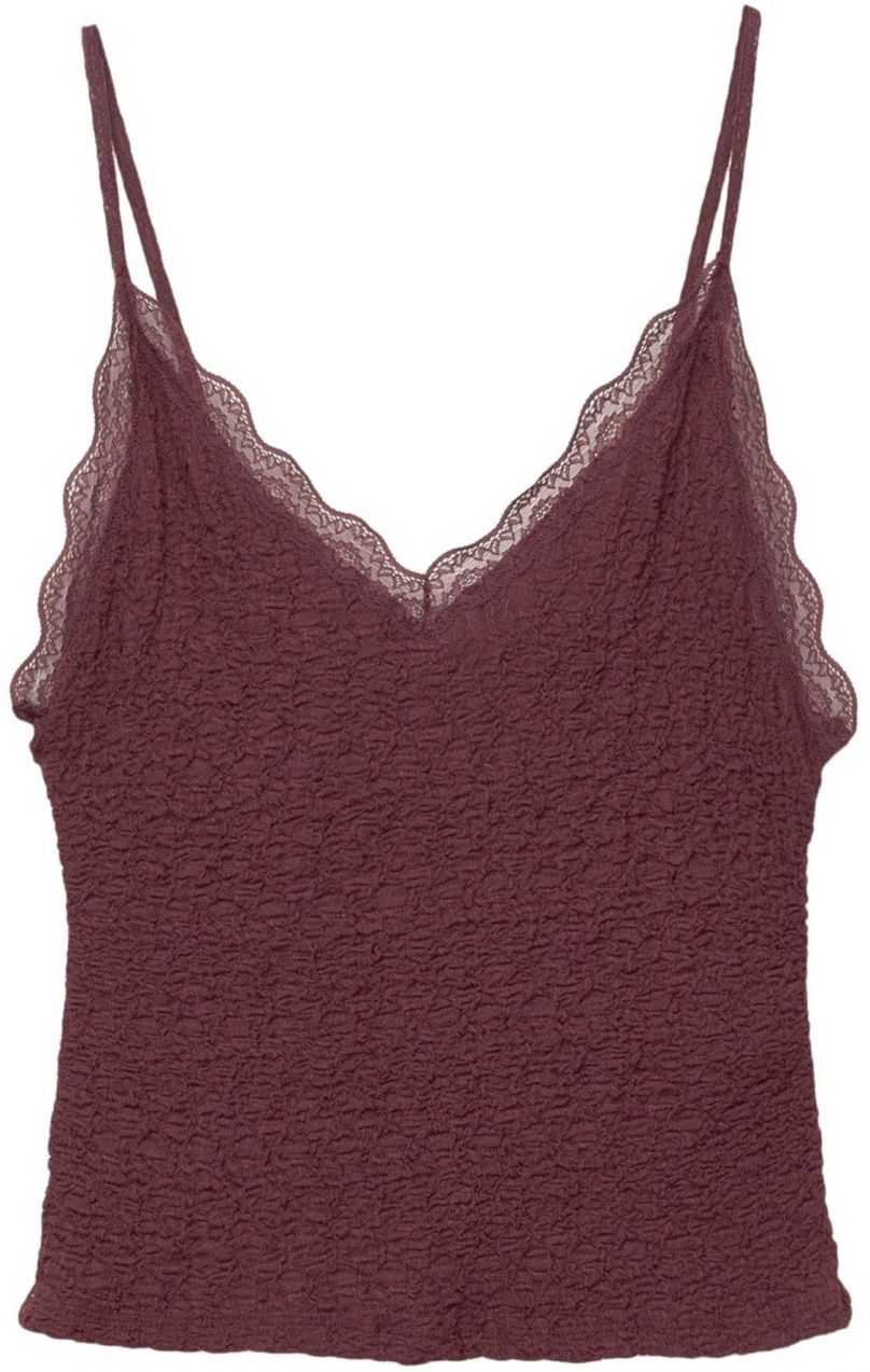 Pull&Bear Top  vínovo červená