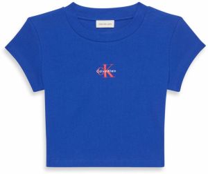 Calvin Klein Jeans Tričko  modrá / červená / biela