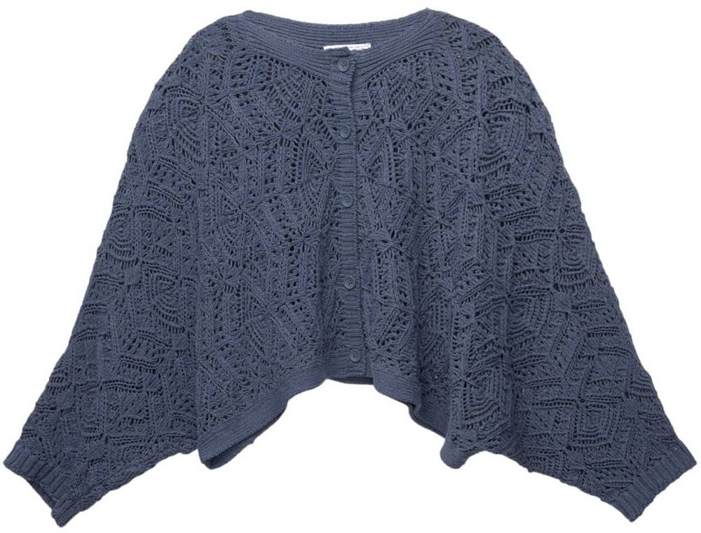 Pull&Bear Oversize kardigán  dymovo modrá