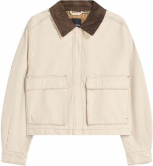 Bershka Prechodná bunda  nebielená / hnedá