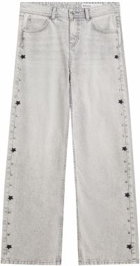 Bershka Džínsy  svetlosivá