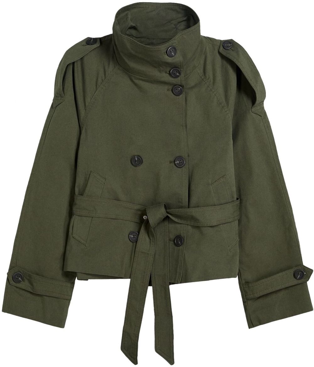 Bershka Prechodná bunda  zelená