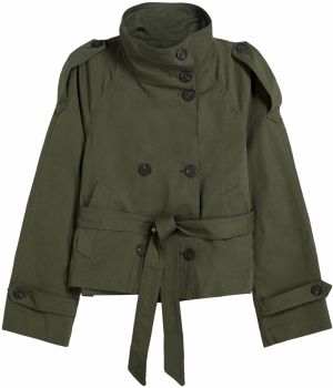 Bershka Prechodná bunda  zelená