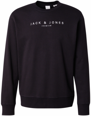 Jack & Jones Premium Mikina 'JPRCCJAYSON'  čierna / biela