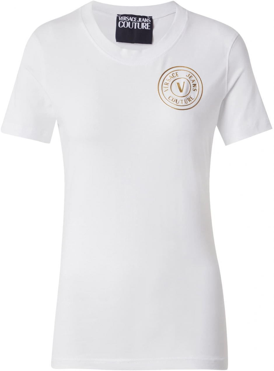 Versace Jeans Couture Tričko  zlatá / biela